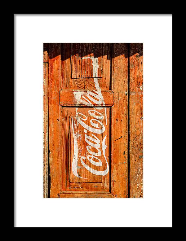 Coca-cola Framed Print featuring the photograph Coca Cola advertisement by Dutourdumonde Photography