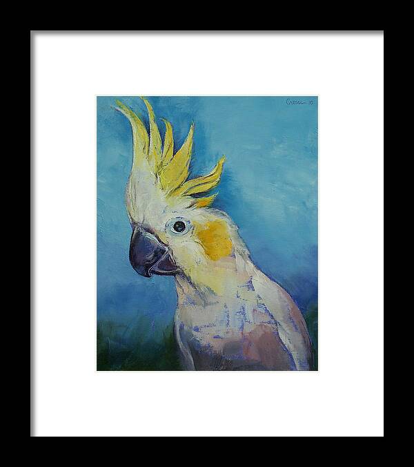 Cockatoo Framed Print featuring the painting Cockatoo by Michael Creese
