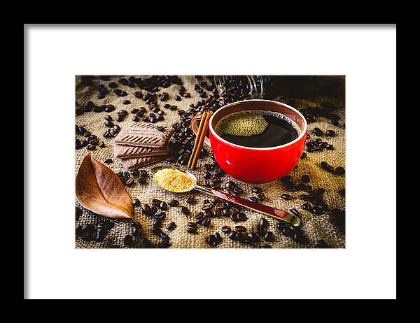 Coffee Framed Print featuring the photograph Coffee I by Marco Oliveira