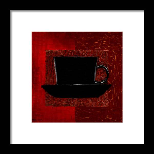 Coffee Framed Print featuring the digital art Coffee Passion by Lourry Legarde