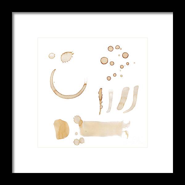 Beverage Framed Print featuring the photograph Coffee Stains by THP Creative