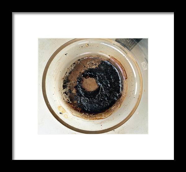 Coffee Framed Print featuring the photograph Coffeepot with black burnt in coffee by Matthias Hauser
