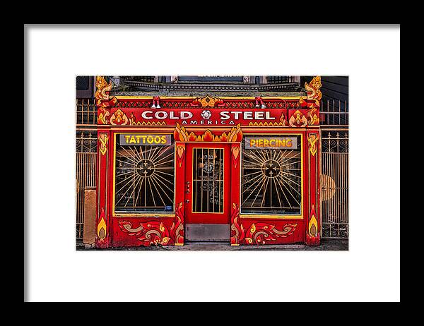 San Francisco Framed Print featuring the photograph Cold Steel by Diana Powell