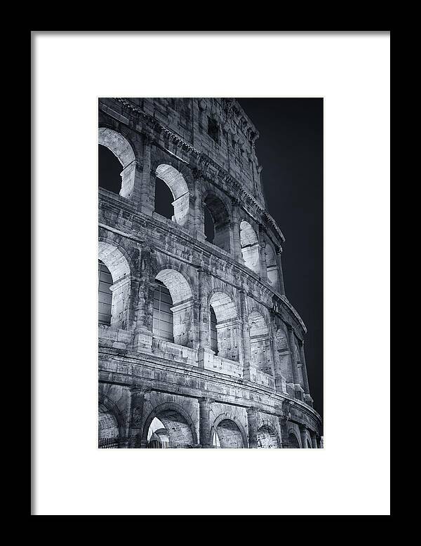 Rome Framed Print featuring the photograph Colosseum Before Dawn by Joan Carroll