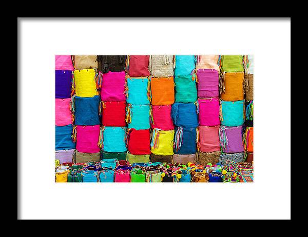 Arts Framed Print featuring the photograph Colombian Souvenirs by Jess Kraft