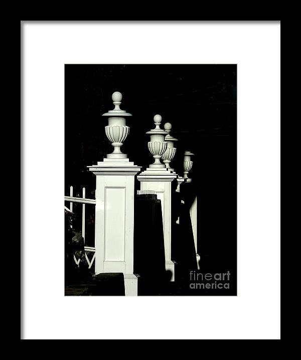 Marcia Lee Jones Framed Print featuring the photograph Colonial Fence by Marcia Lee Jones