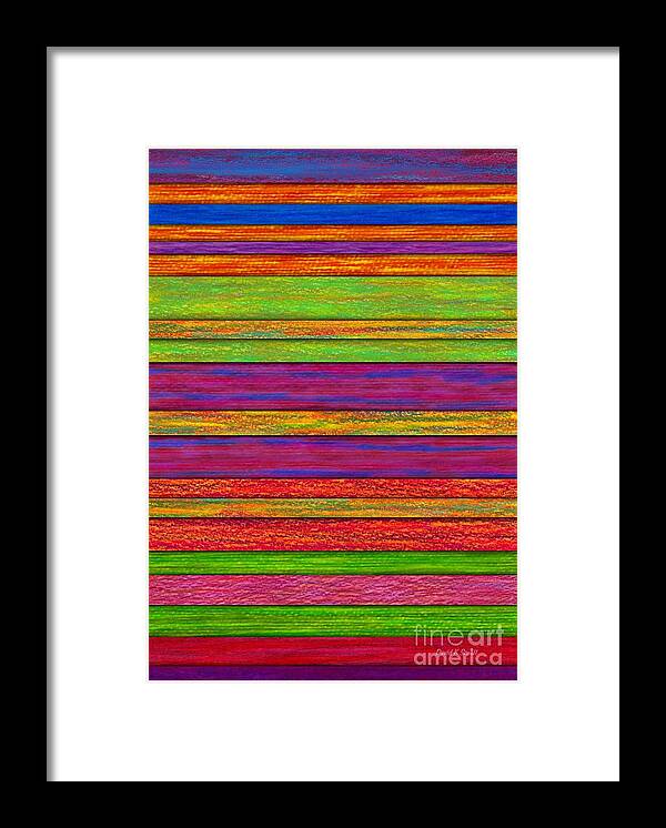Colored Pencil Framed Print featuring the painting Color and Texture by David K Small