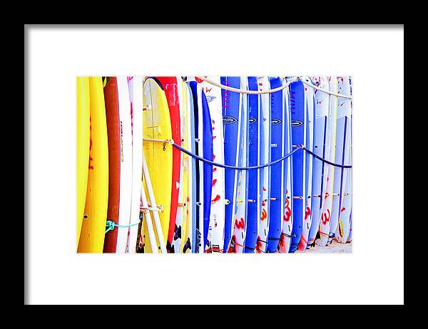 Colorful Framed Print featuring the photograph Color Boards by Jenny Hudson