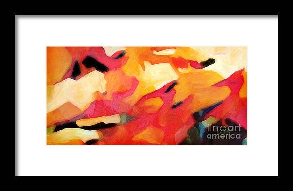 Color Dynamics Framed Print featuring the painting Color Dynamics by Lutz Baar