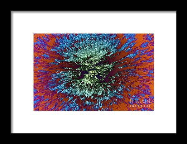 Abstract Framed Print featuring the photograph Color Extrusion by Diane Macdonald