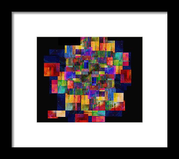Abstract Framed Print featuring the digital art Color Fantasy - abstract - art by Ann Powell