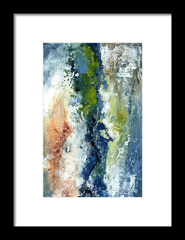 Abstract Framed Print featuring the painting Color harmony 10S by Emerico Imre Toth