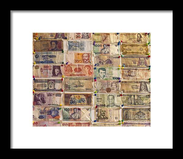 Money Framed Print featuring the photograph Color of Money 2 by David Doucot
