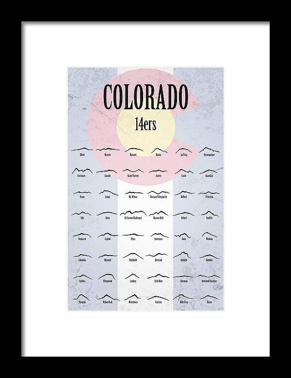 Colorado Framed Print featuring the photograph Colorado 14ers Poster by Aaron Spong