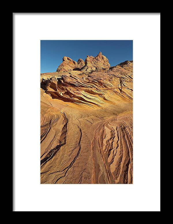 00559239 Framed Print featuring the photograph Colorado Plateau Sandstone Utah by Yva Momatiuk John Eastcott