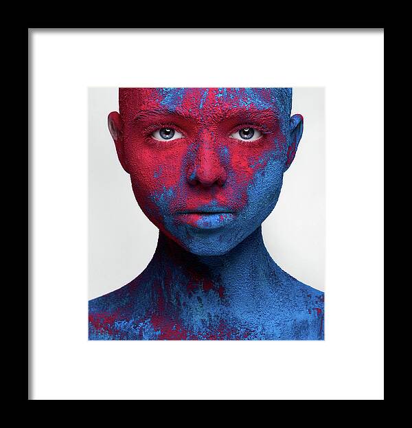 Portrait Framed Print featuring the photograph Colored Ecstasy by Alex Malikov