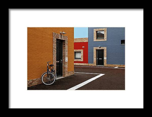 Colors Framed Print featuring the photograph Colored Facades by Gilbert Claes