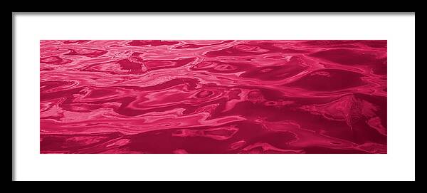 Wall Art Framed Print featuring the photograph Colored Wave Long Maroon by Stephen Jorgensen