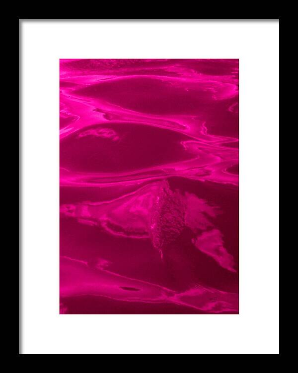 Multi Panel Framed Print featuring the photograph Colored Wave Maroon Panel Four by Stephen Jorgensen