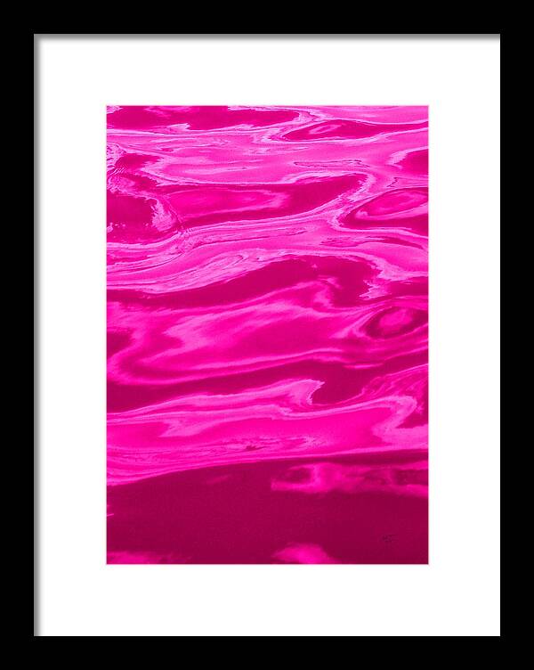 Multi Panel Framed Print featuring the photograph Colored Wave Maroon Panel Two by Stephen Jorgensen