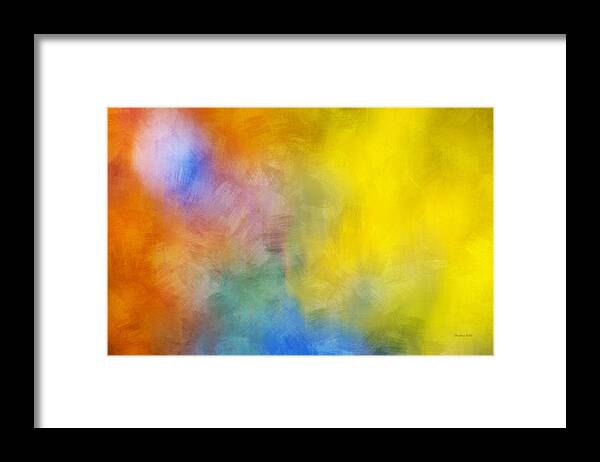 Colorful Framed Print featuring the mixed media Colorful Abstract Painting by Christina Rollo