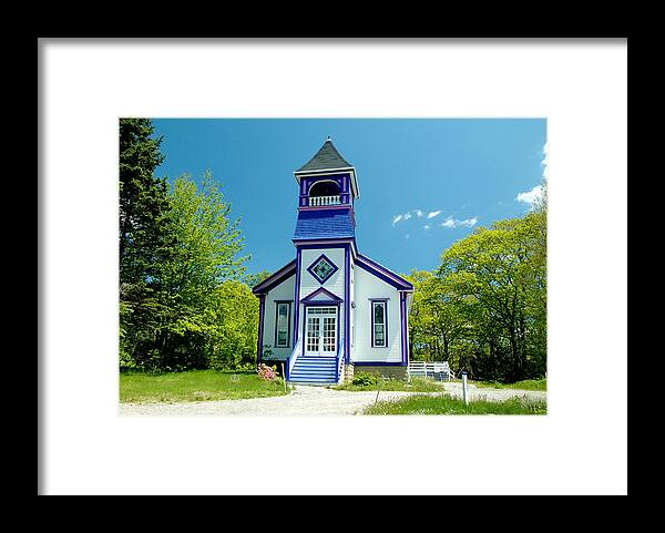 Church Framed Print featuring the photograph Colorful Church by Cathy Kovarik