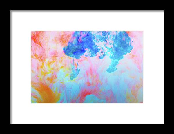 Art Framed Print featuring the photograph Colorful Dyes In Water by Diane Macdonald