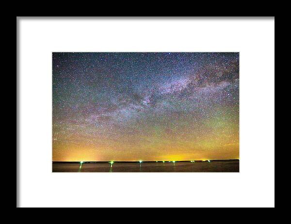 Milky Way Framed Print featuring the photograph Colorful Milky Way Night by James BO Insogna