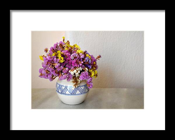 Flowers Framed Print featuring the photograph Colorful Still Life by Corinne Rhode
