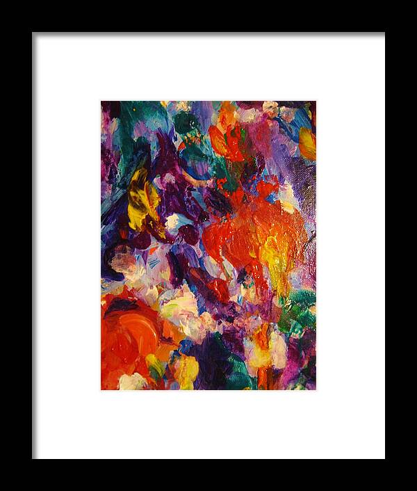 Energy Art Framed Print featuring the painting Colors 12 by Helen Kagan