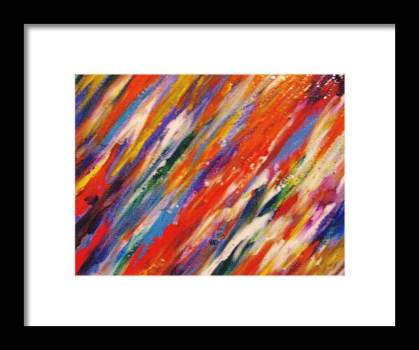 Healing Energy Framed Print featuring the painting Colors 55 by Helen Kagan