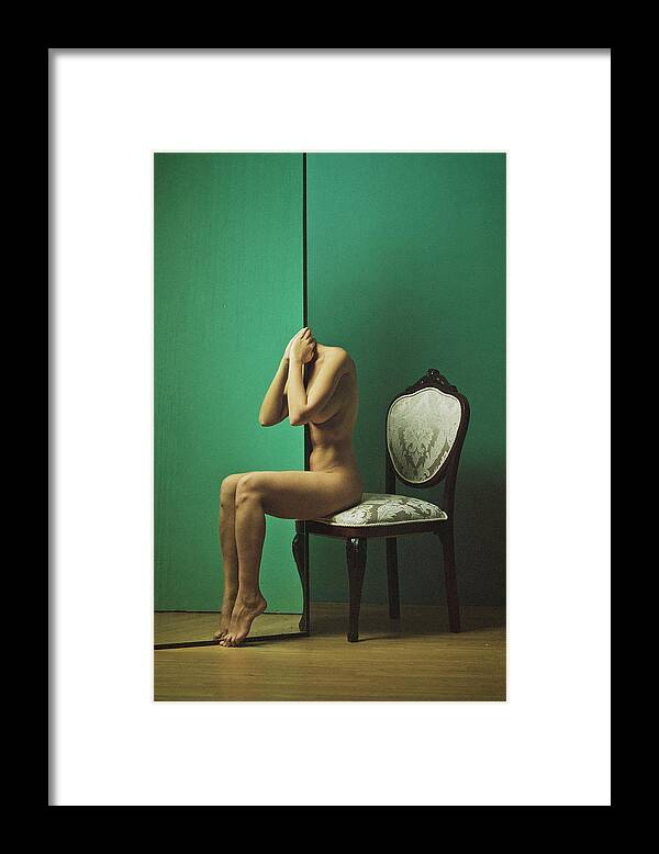 Fine Art Nude Framed Print featuring the photograph Colors And Nudes by Kalynsky