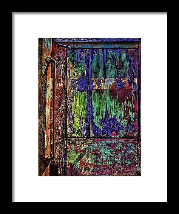 Rusty Trains Framed Print featuring the photograph Colors in Distress by Ken Stanback