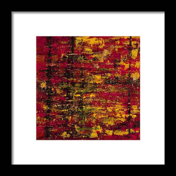 Autumn Colors Framed Print featuring the painting Colors of Autumn by Darice Machel McGuire