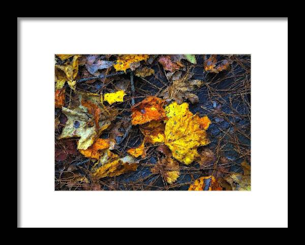 Fall Framed Print featuring the digital art Colors of Fall by Ludwig Keck