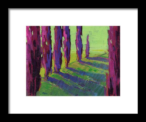 Konnie Kim Framed Print featuring the painting Colors of Summer 1 by Konnie Kim