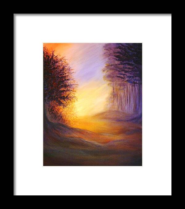 Original Art Framed Print featuring the painting Colors of the Morning Light by Lilia D