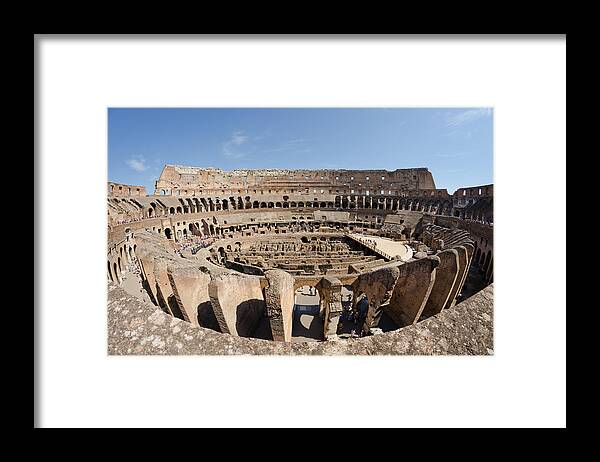 Colosseum Framed Print featuring the photograph Colosseum by Pablo Lopez