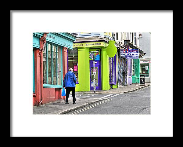 Street Candid Framed Print featuring the photograph Colours Of Brighton by Keith Armstrong