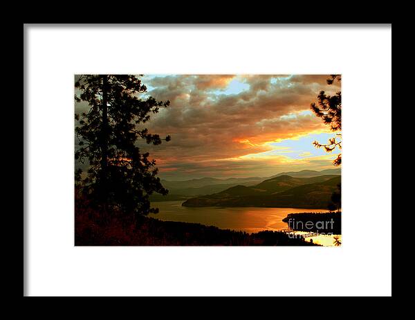 Columbia River Framed Print featuring the photograph Columbia River Kettle Falls by Loni Collins