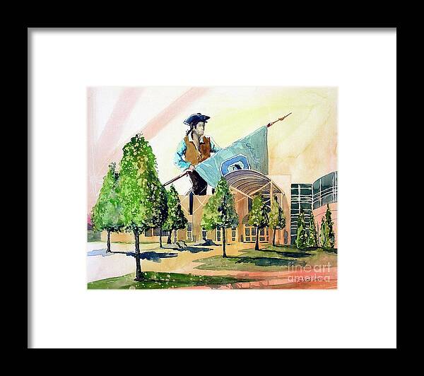 Columbine Framed Print featuring the painting Columbine 40 Years by Tom Riggs