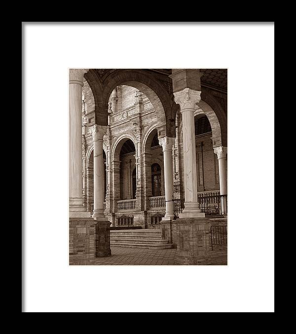 Seville Framed Print featuring the photograph Columns and Arches by Michael Kirk