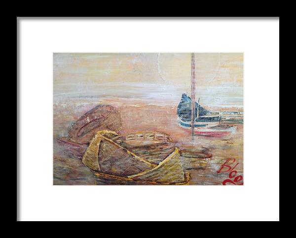 Beach Framed Print featuring the painting Colva by Peggy Blood