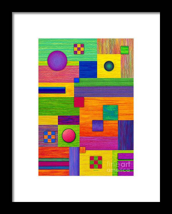 Colored Pencil Framed Print featuring the painting Combination by David K Small