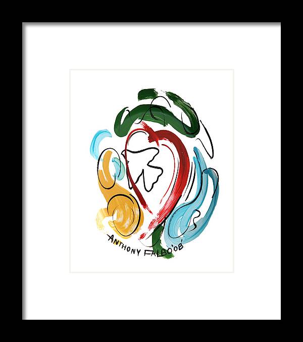 Come Into My Heart Framed Print featuring the painting Come Into My Heart by Anthony Falbo