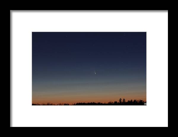 Comet Framed Print featuring the photograph Comet PanSTARRS by John Meader