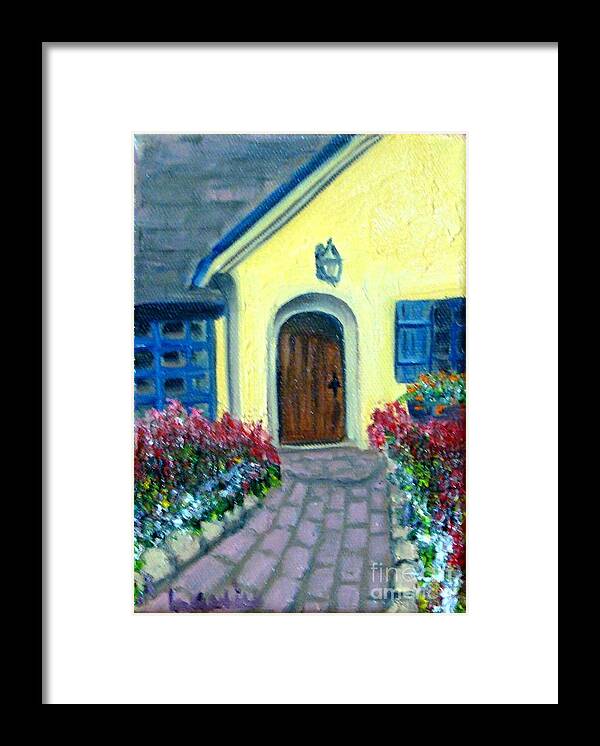 Cottage Framed Print featuring the painting Coming Home by Laurie Morgan