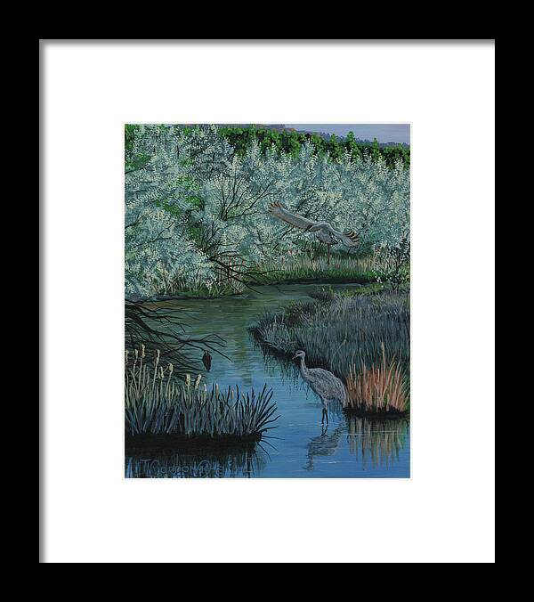 Vista Framed Print featuring the painting Coming In by Timithy L Gordon