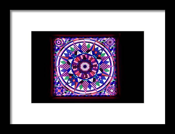Compass Framed Print featuring the digital art Compass by Photographic Art by Russel Ray Photos