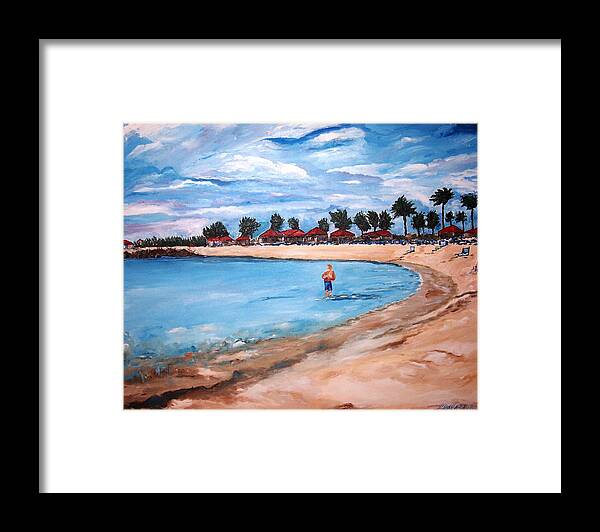 Seascape Framed Print featuring the painting Complete Escape 2 by Ray Khalife